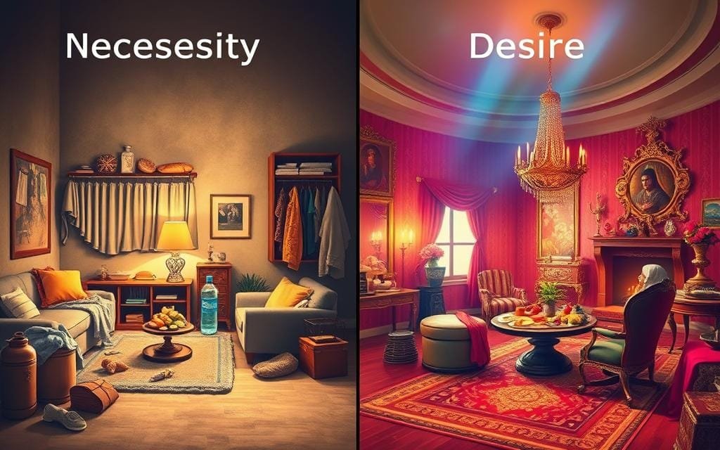 necessidades vs desejos