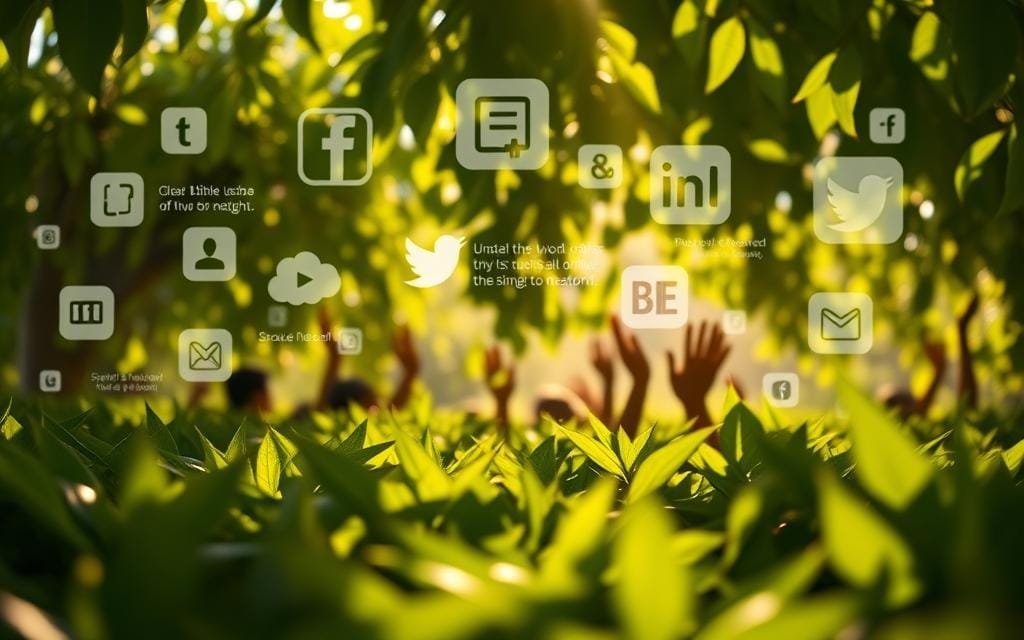 versículos nas redes sociais